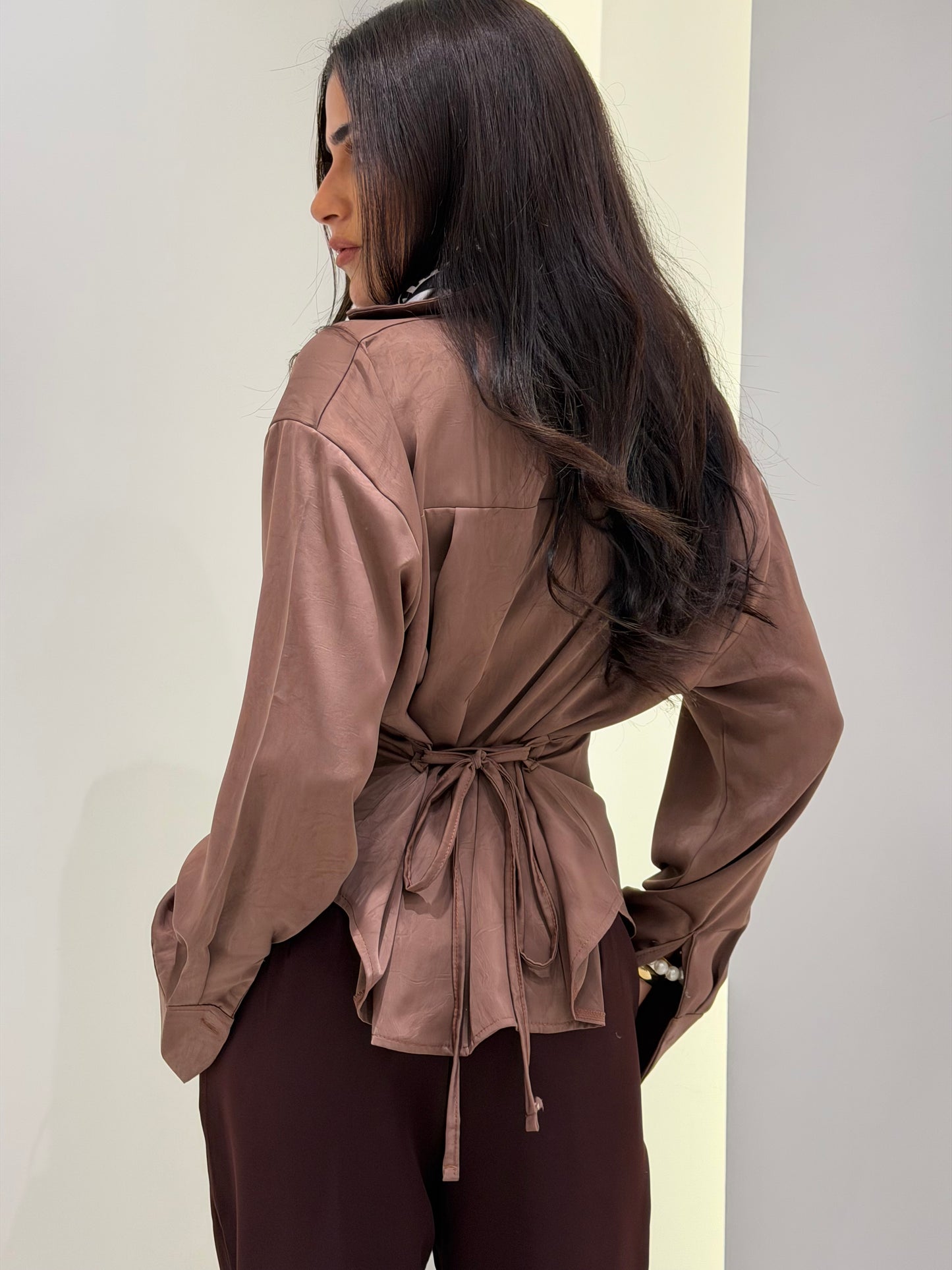 Luxe Tie-Back Shirt