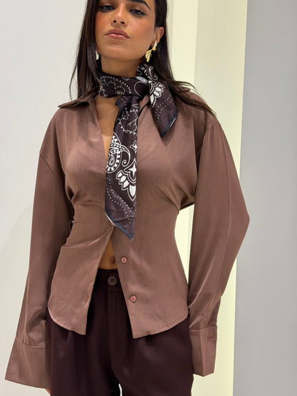Luxe Tie-Back Shirt
