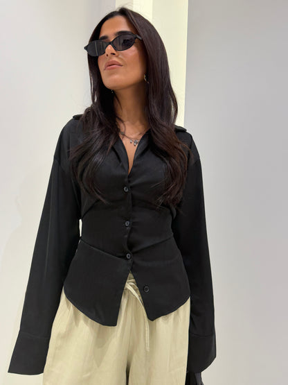 Luxe Tie-Back Shirt