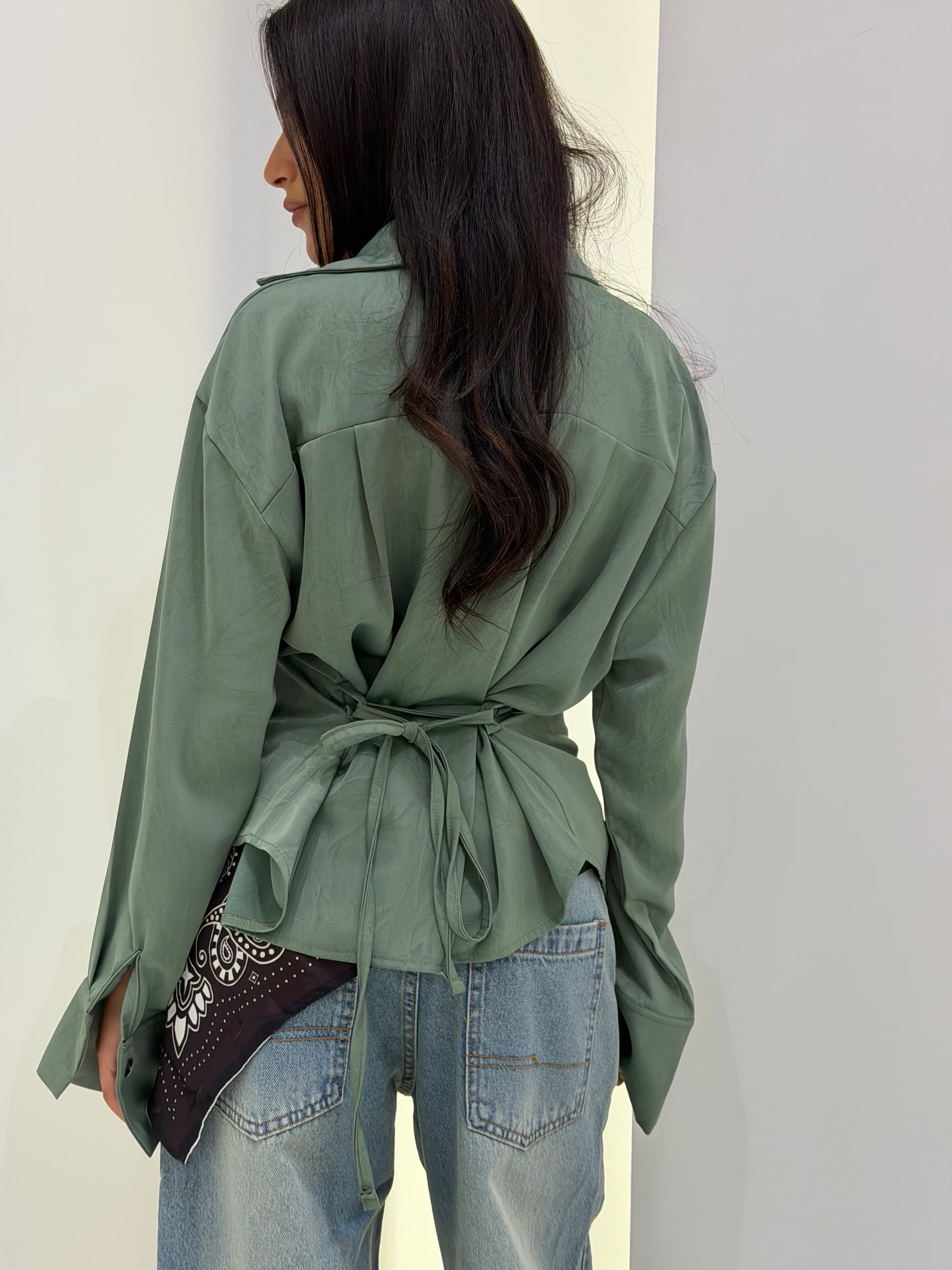 Luxe Tie-Back Shirt