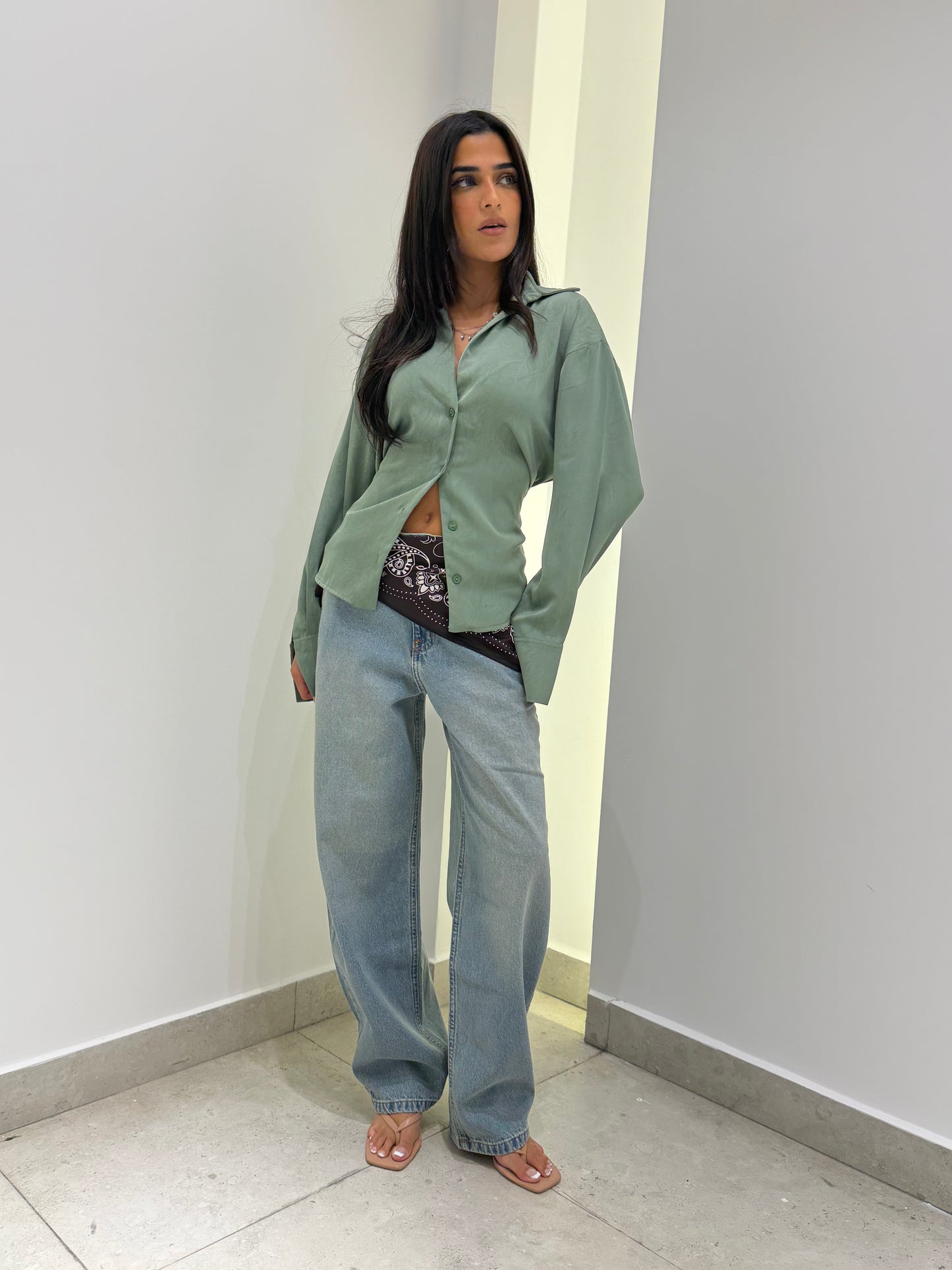 Luxe Tie-Back Shirt
