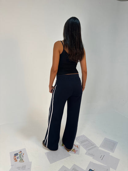 Contrast Side-Stripe Pants