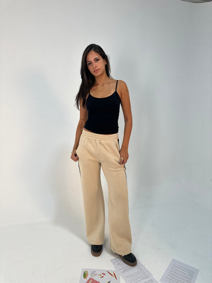 Contrast Side-Stripe Pants