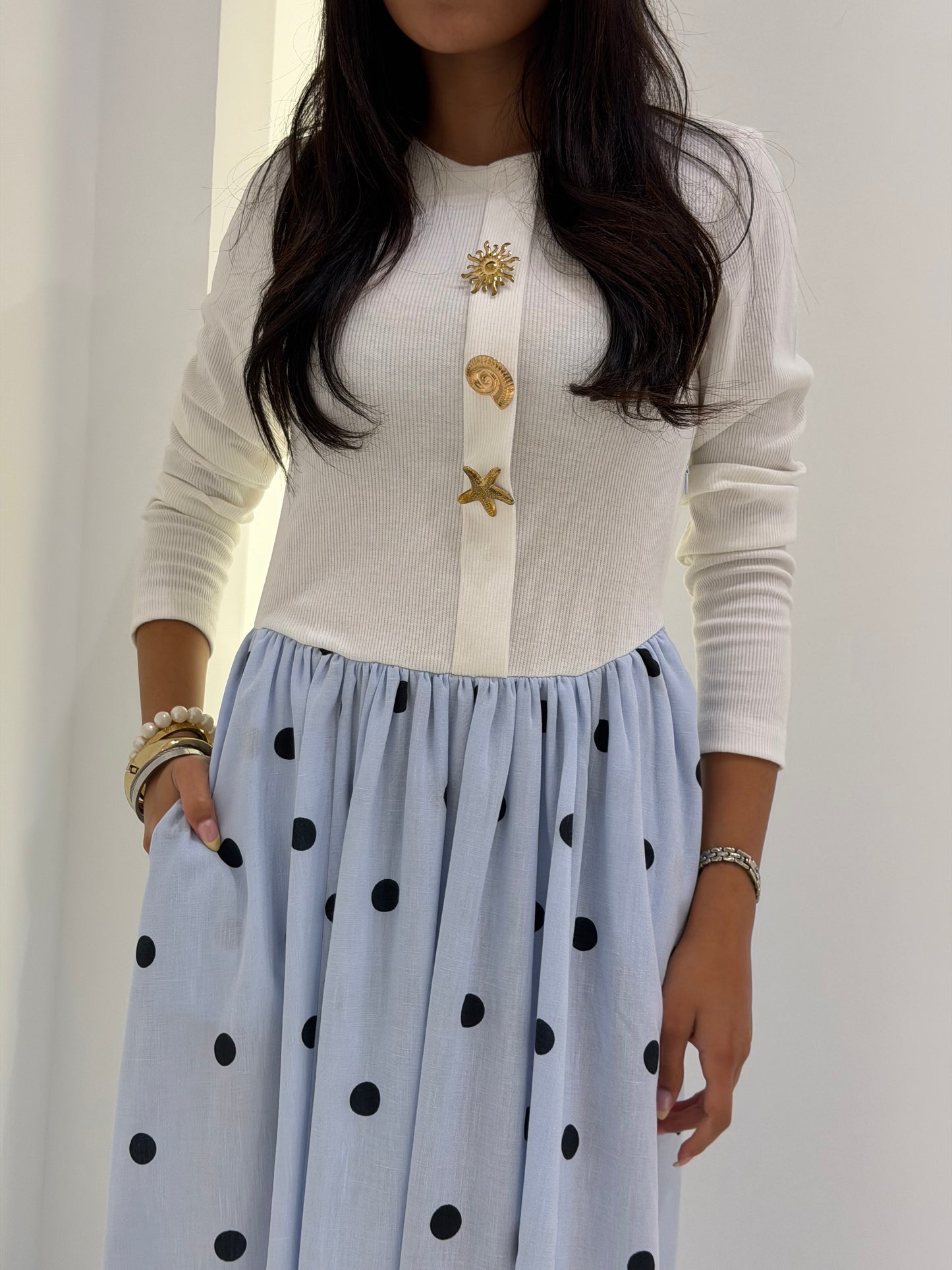 Polka Maxi Dress