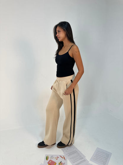 Contrast Side-Stripe Pants