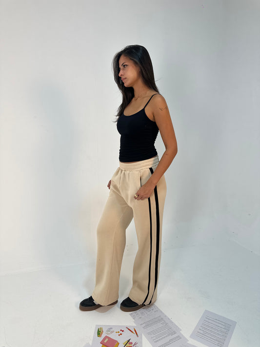 Contrast Side-Stripe Pants