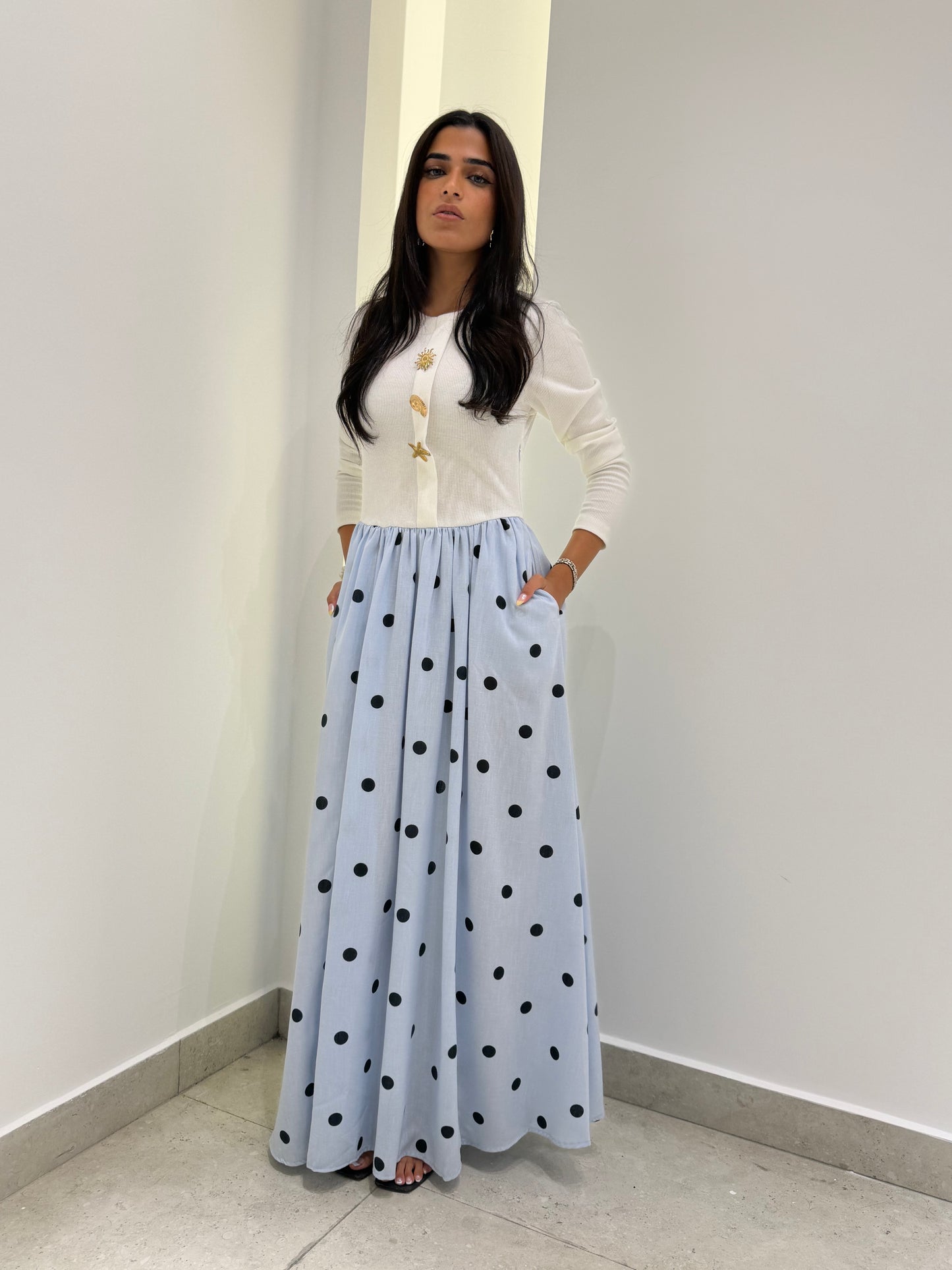 Polka Maxi Dress