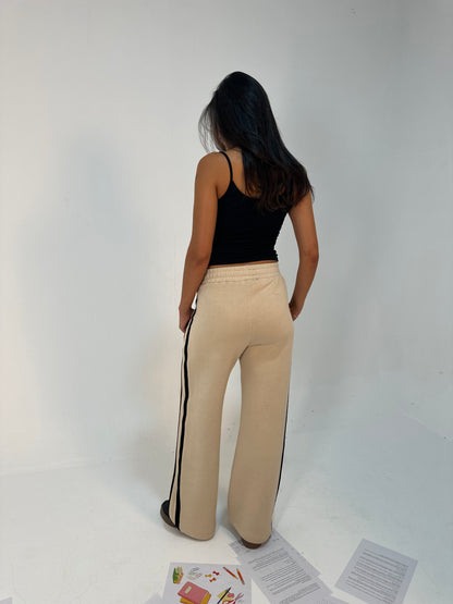 Contrast Side-Stripe Pants