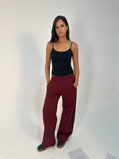 Contrast Side-Stripe Pants