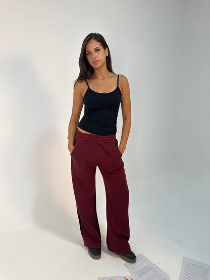 Contrast Side-Stripe Pants