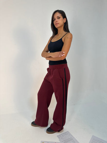 Contrast Side-Stripe Pants