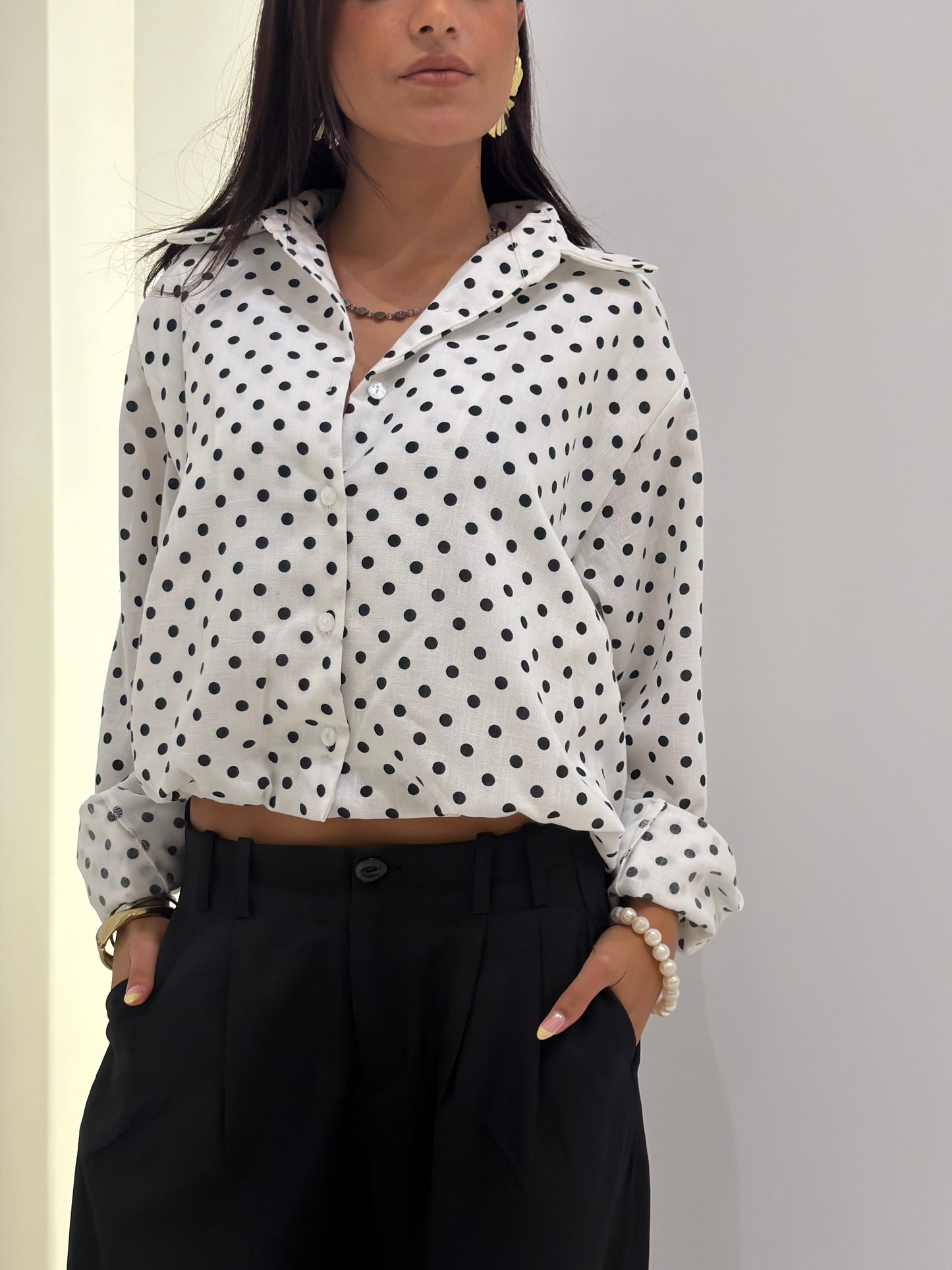 Monochrome Dot Shirt