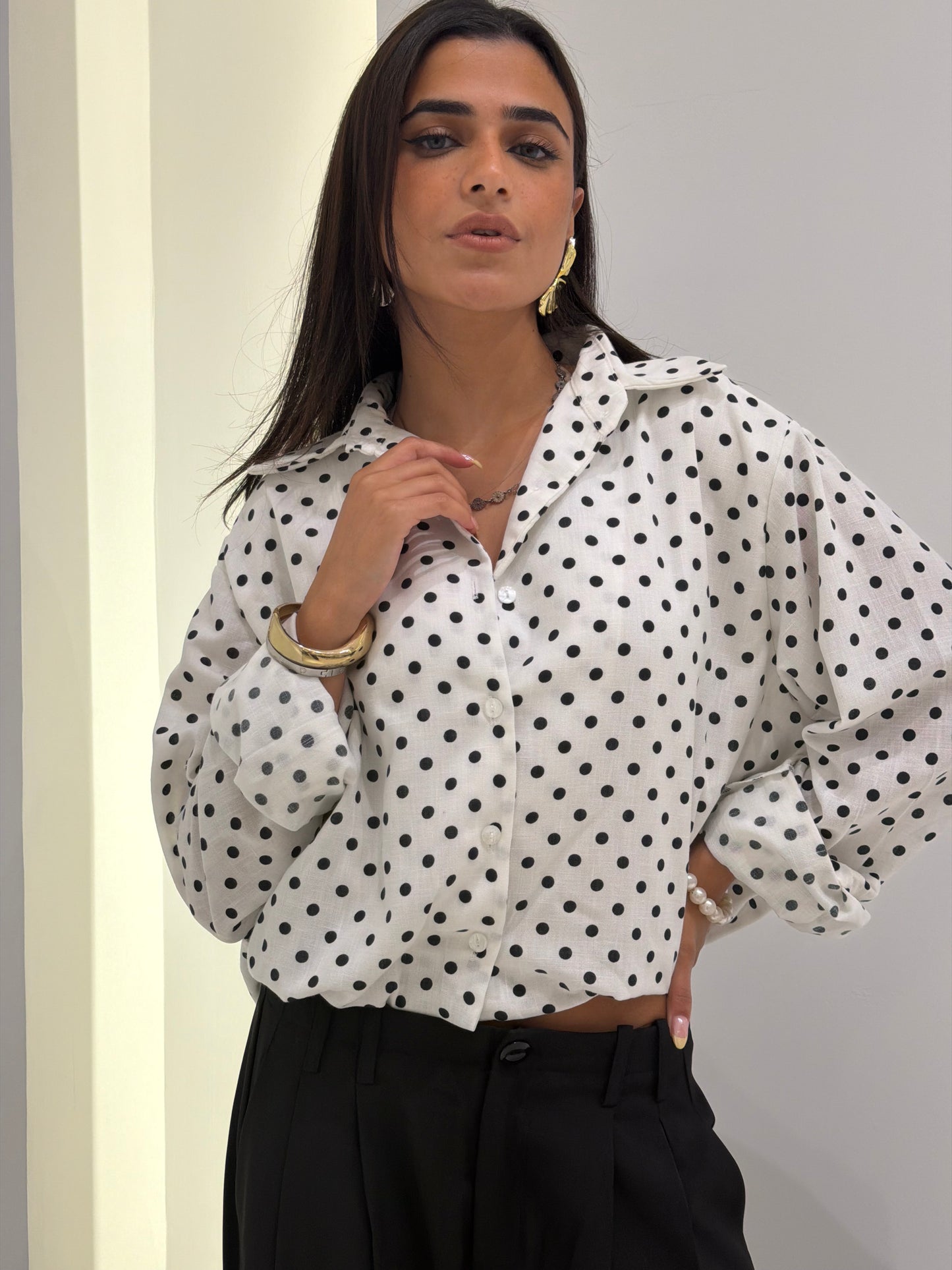 Monochrome Dot Shirt