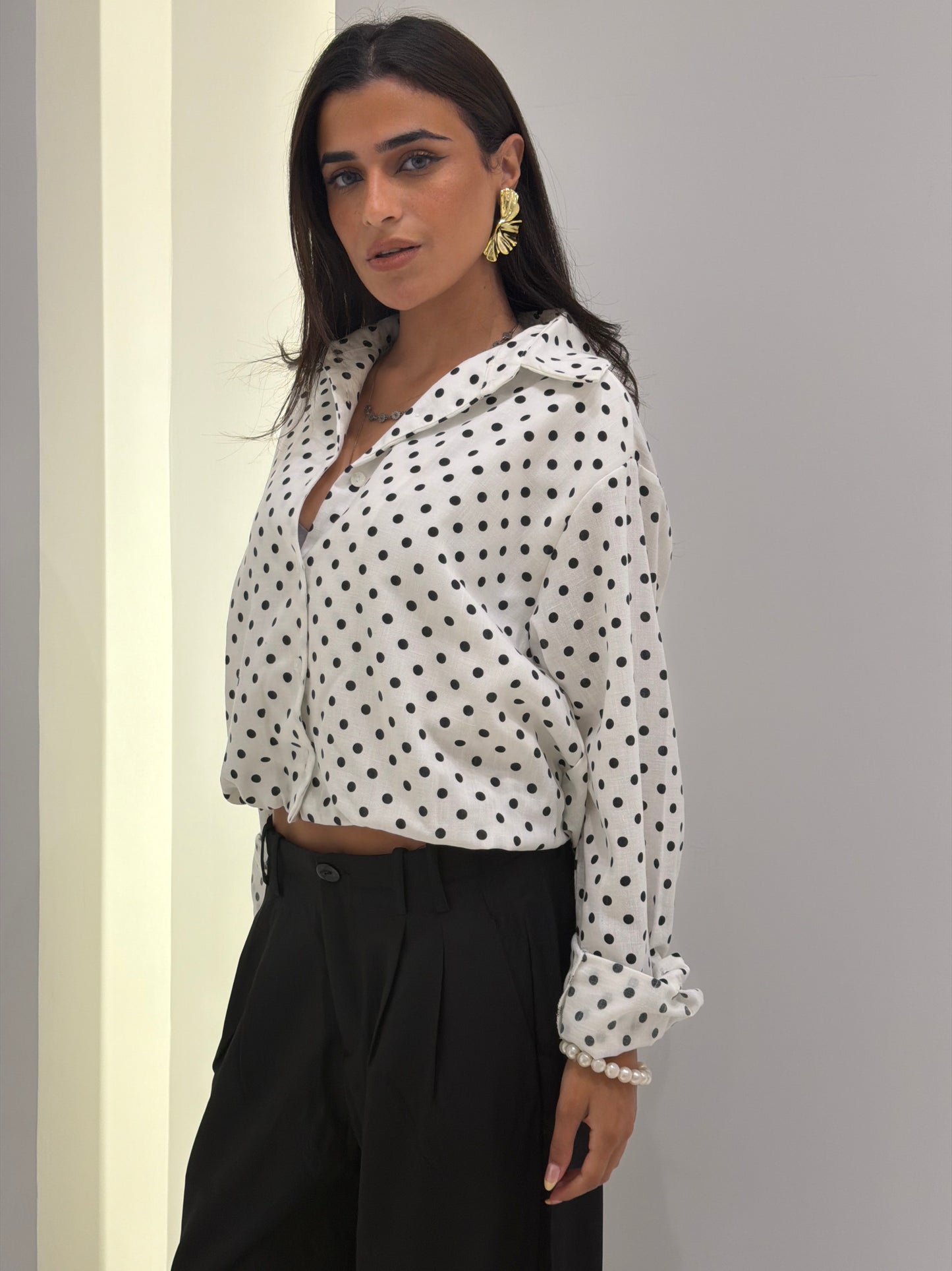 Monochrome Dot Shirt