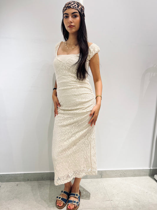 Lace Elegance Midi Dress