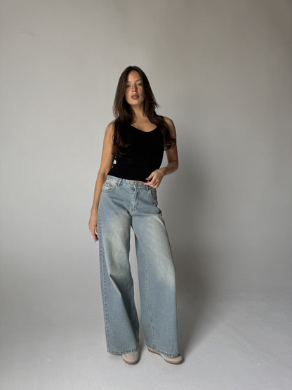 Relaxed Fit Denim Pants
