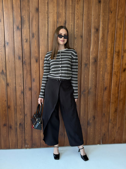 Striped Knit Cardigan