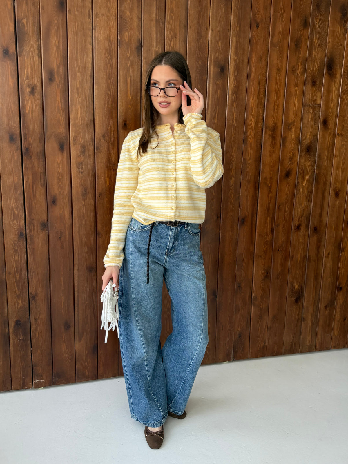 Striped Knit Cardigan