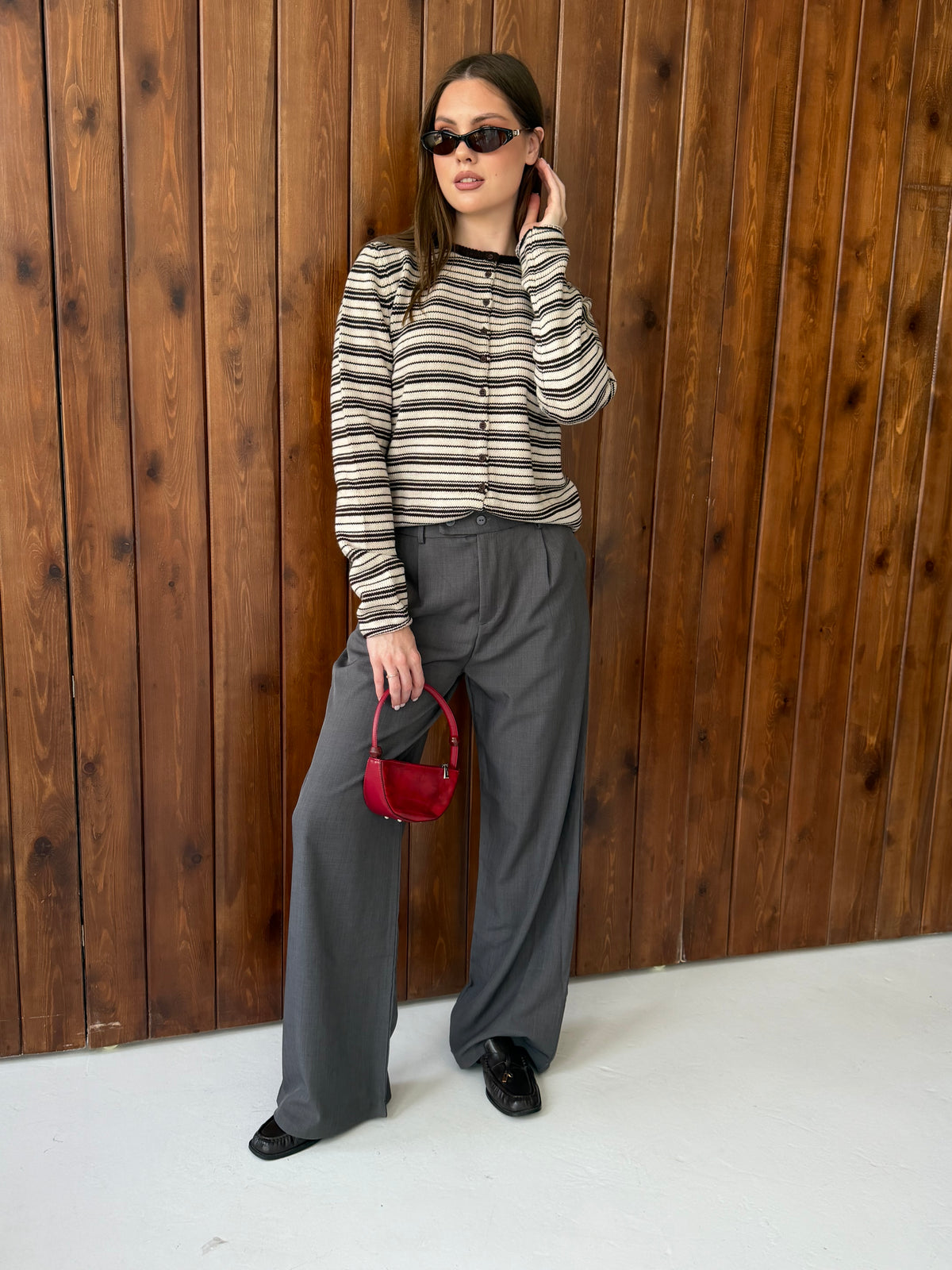 Striped Knit Cardigan