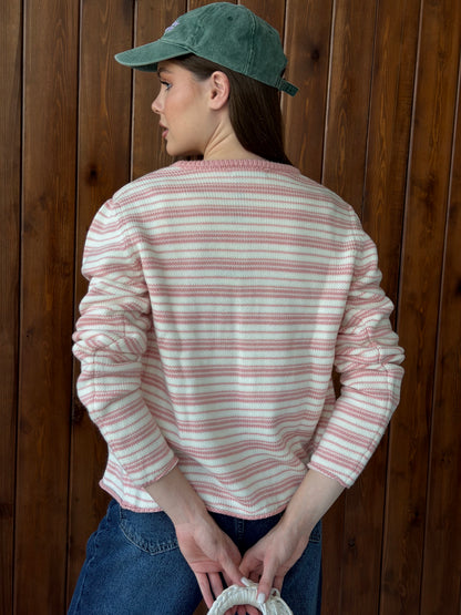 Striped Knit Cardigan