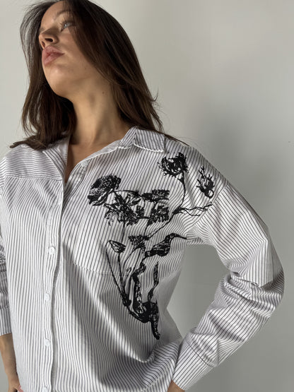 Printed Stripe Shirt