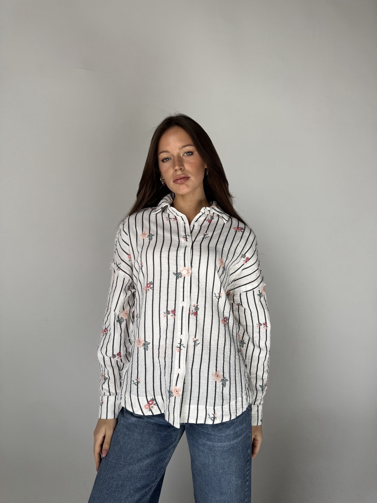 Floral Stripe Shirt