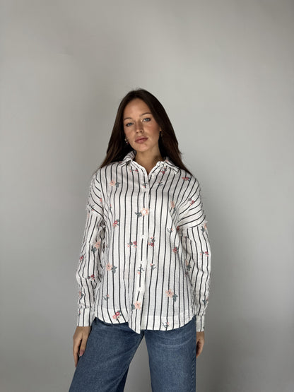 Floral Stripe Shirt