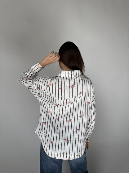 Floral Stripe Shirt