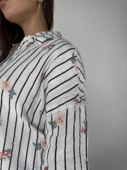 Floral Stripe Shirt