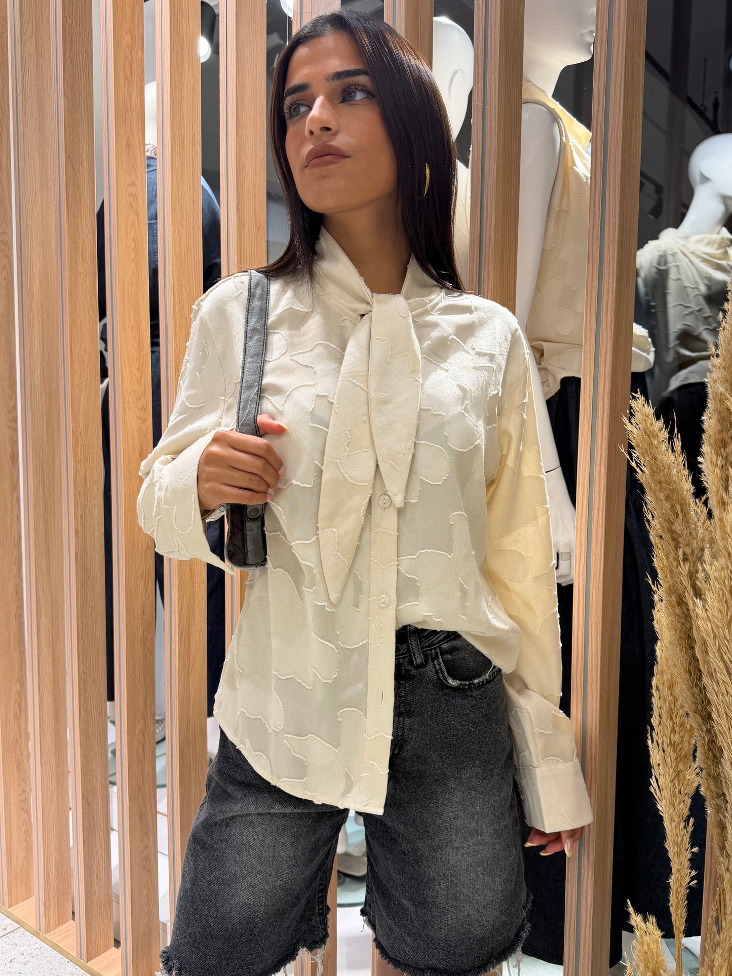 Textured Oversized Shirt