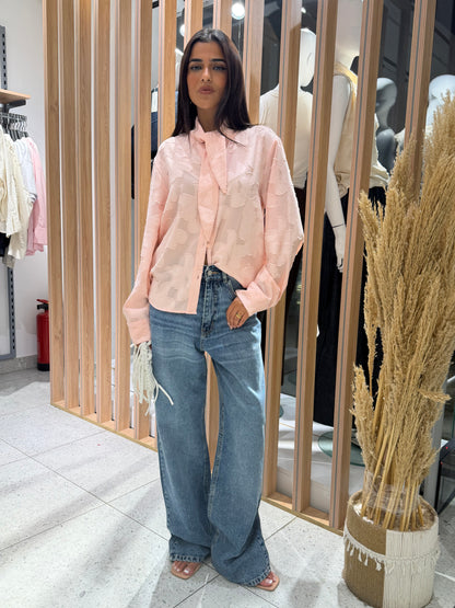 Textured Oversized Shirt