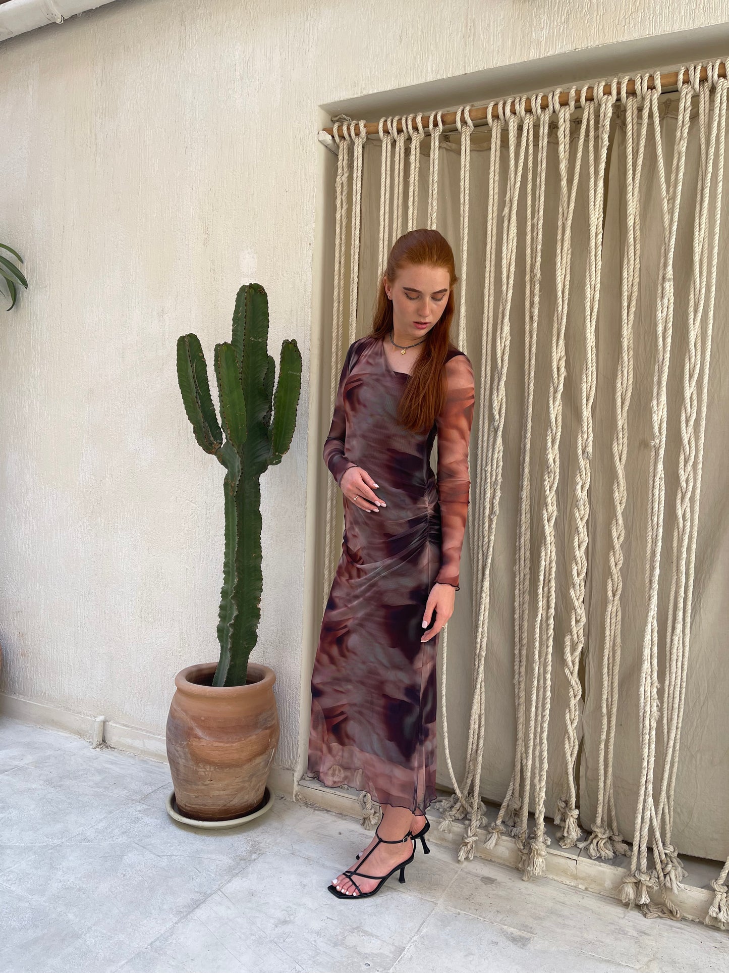 Midnight Flame Butterfly Dress