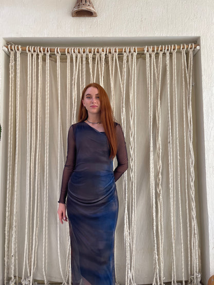 Midnight Flame Butterfly Dress
