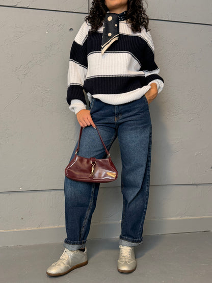 Relaxed Straight-Leg Denim Jeans