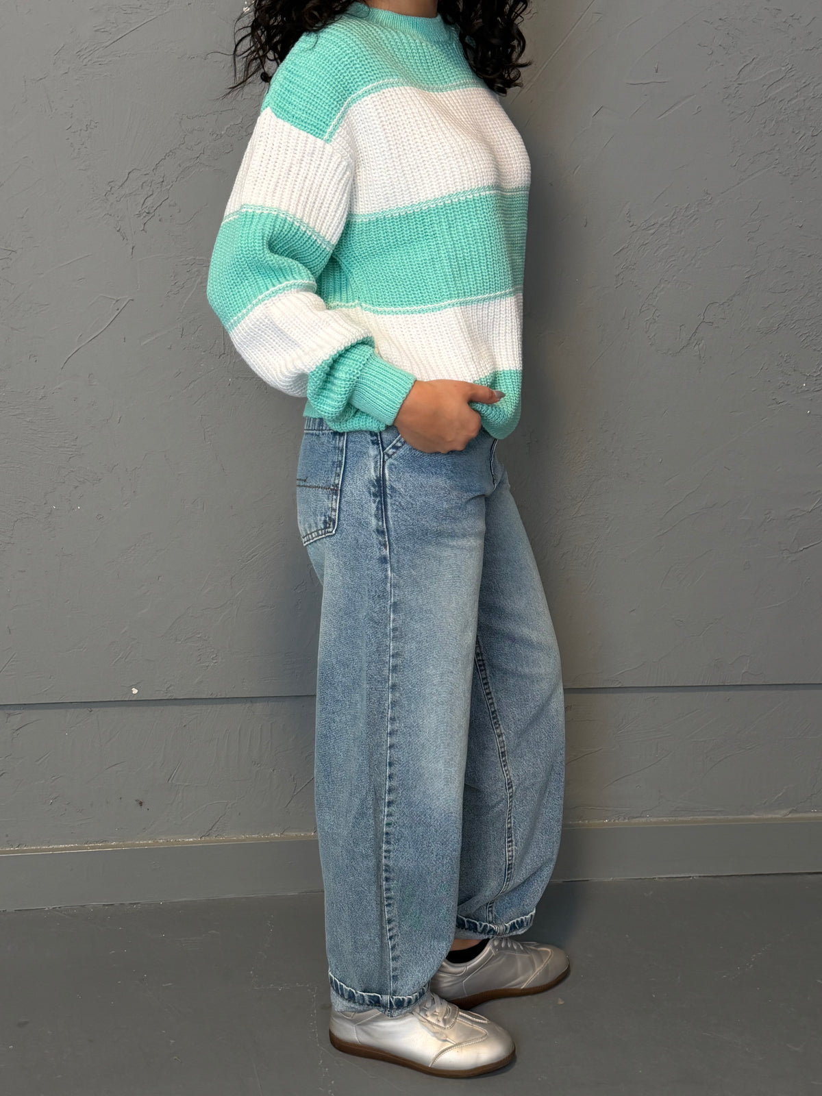 Relaxed Straight-Leg Denim Jeans