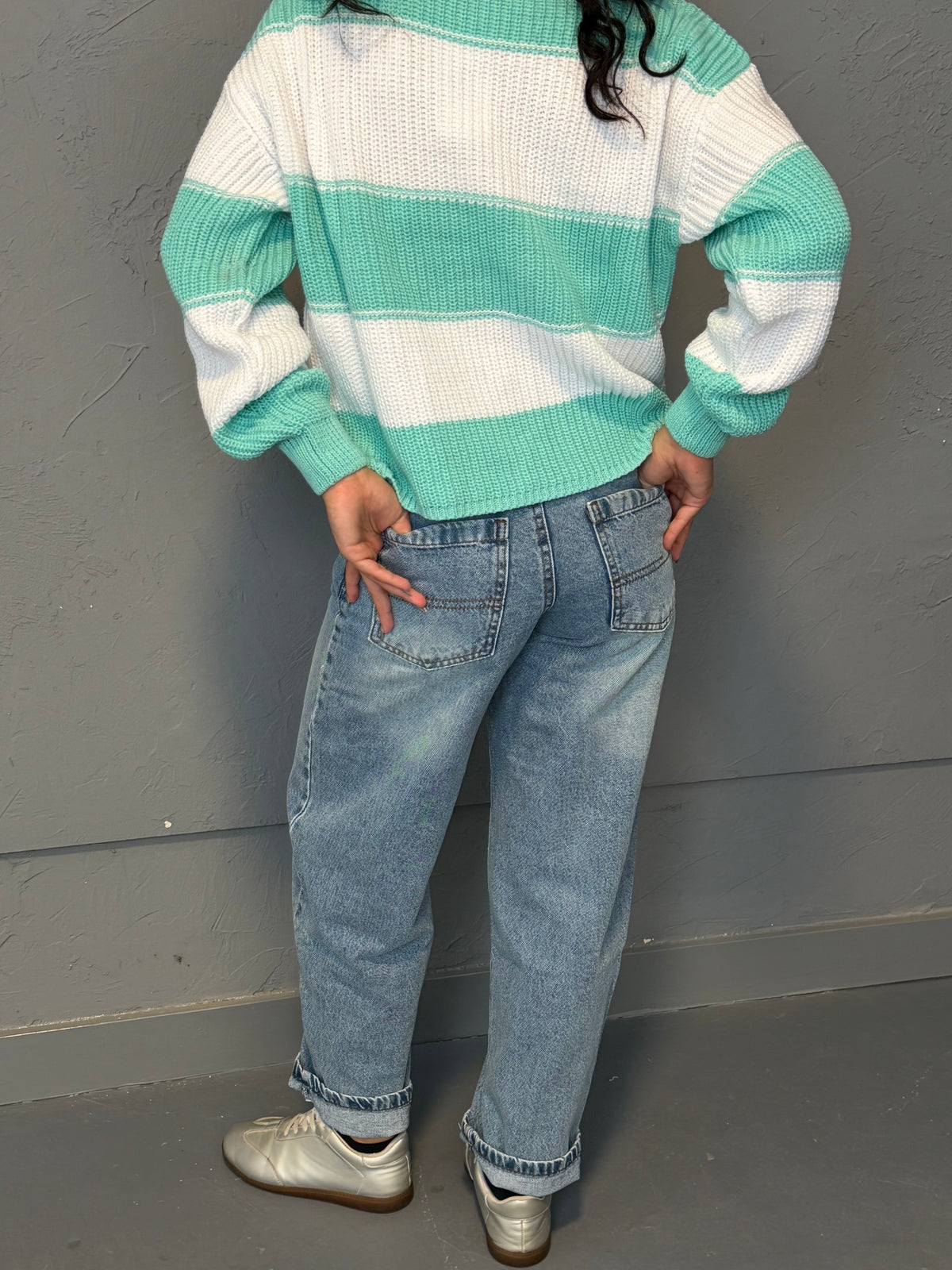 Relaxed Straight-Leg Denim Jeans
