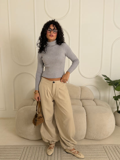 Balloon Fit Formal Pants