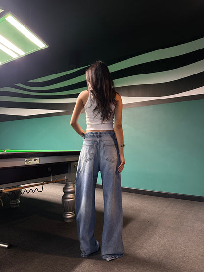 Classic Wide-Leg Denim
