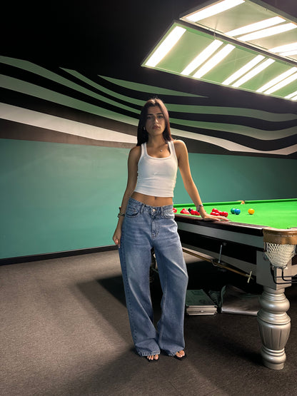 Classic Wide-Leg Denim