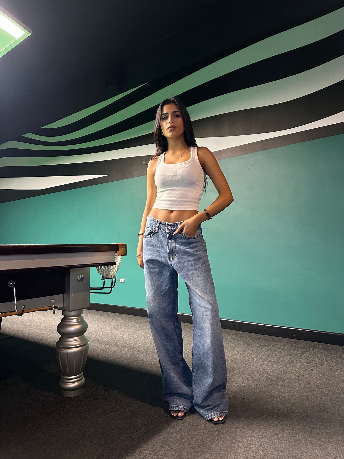 Classic Wide-Leg Denim