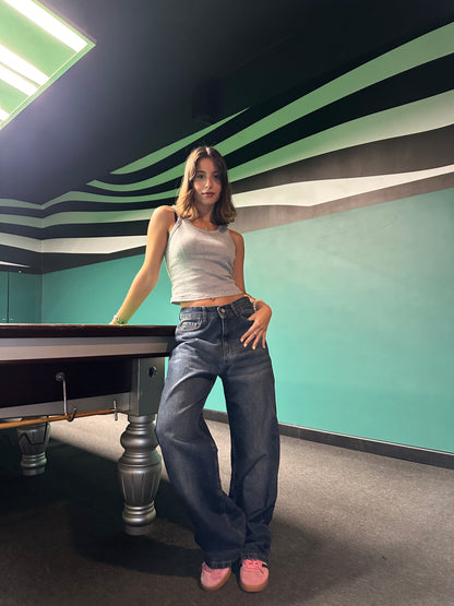 Classic Wide-Leg Denim