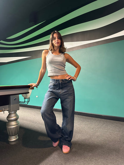 Classic Wide-Leg Denim