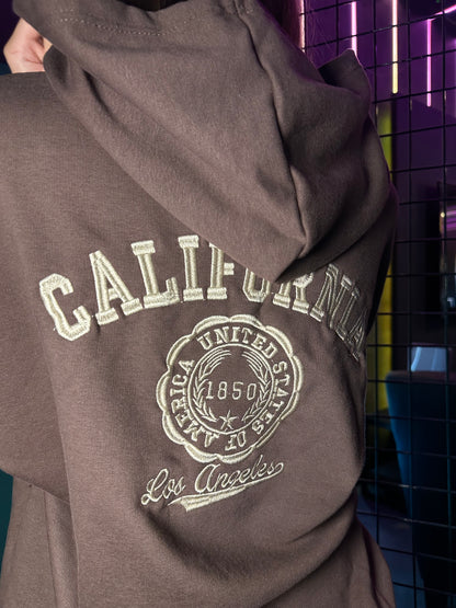 Zip-Up Varsity Hoodie