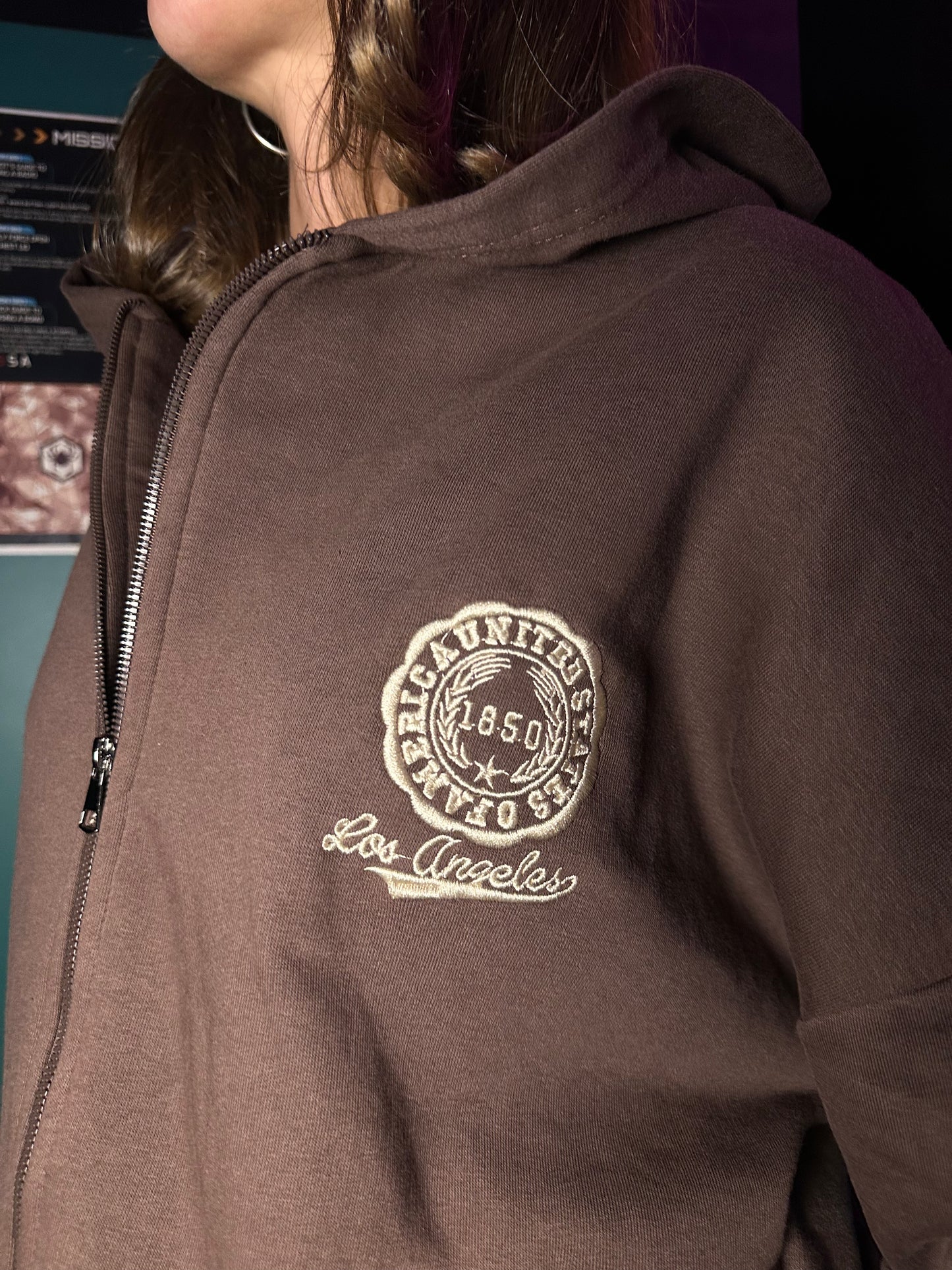 Zip-Up Varsity Hoodie
