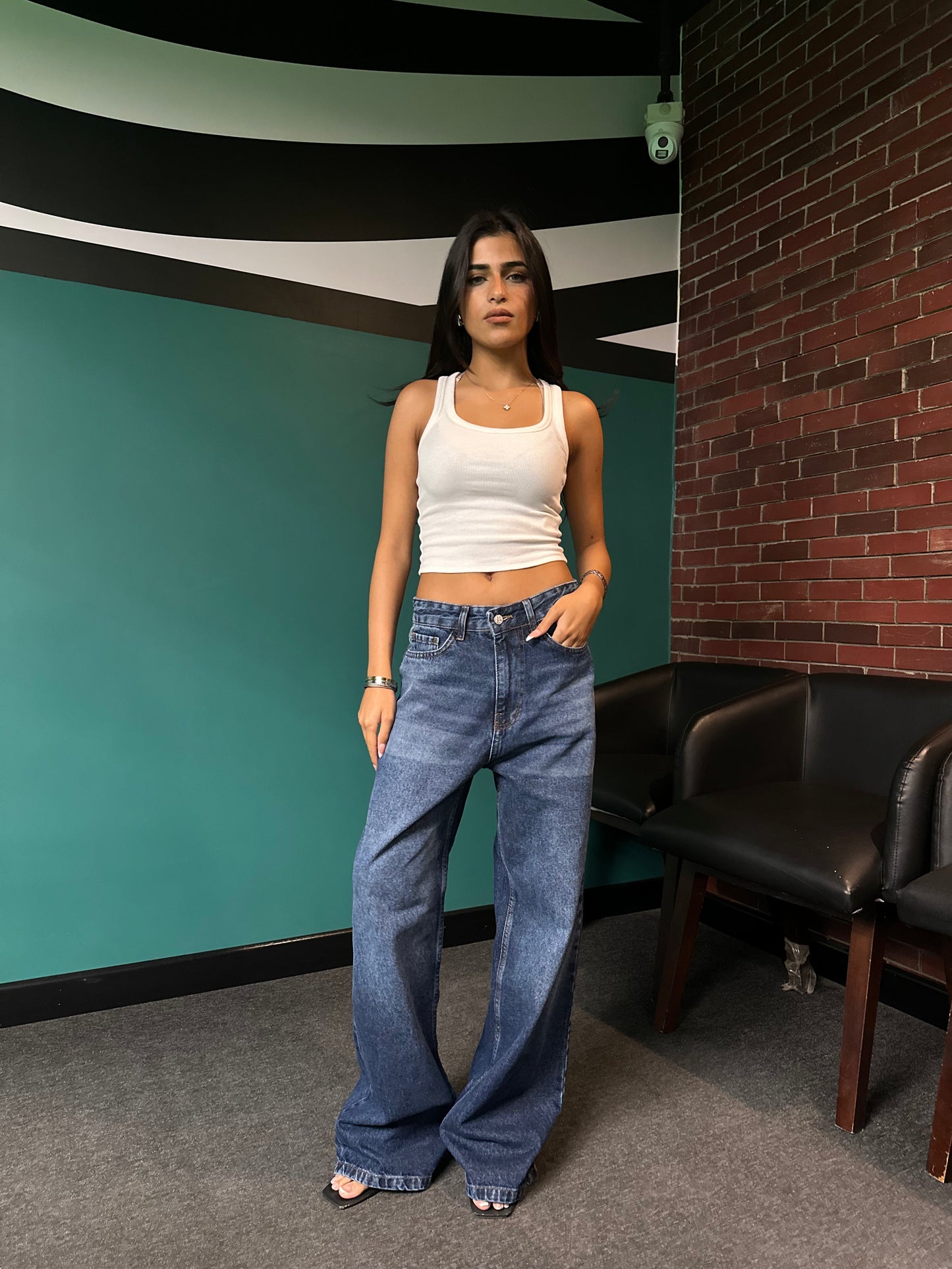 Classic Wide-Leg Denim