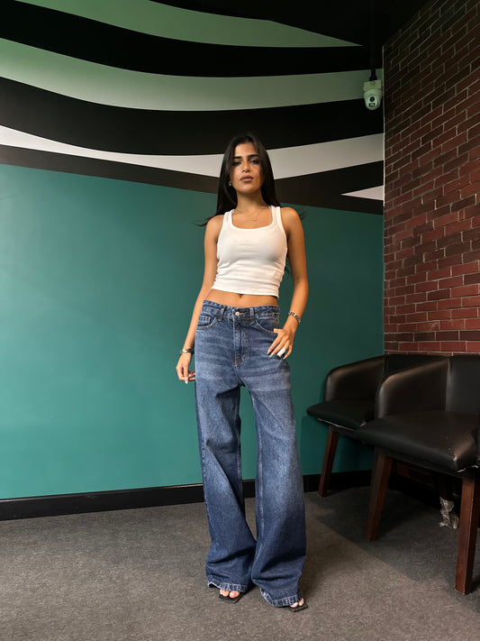 Classic Wide-Leg Denim