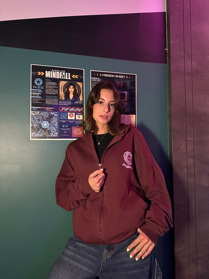 Zip-Up Varsity Hoodie