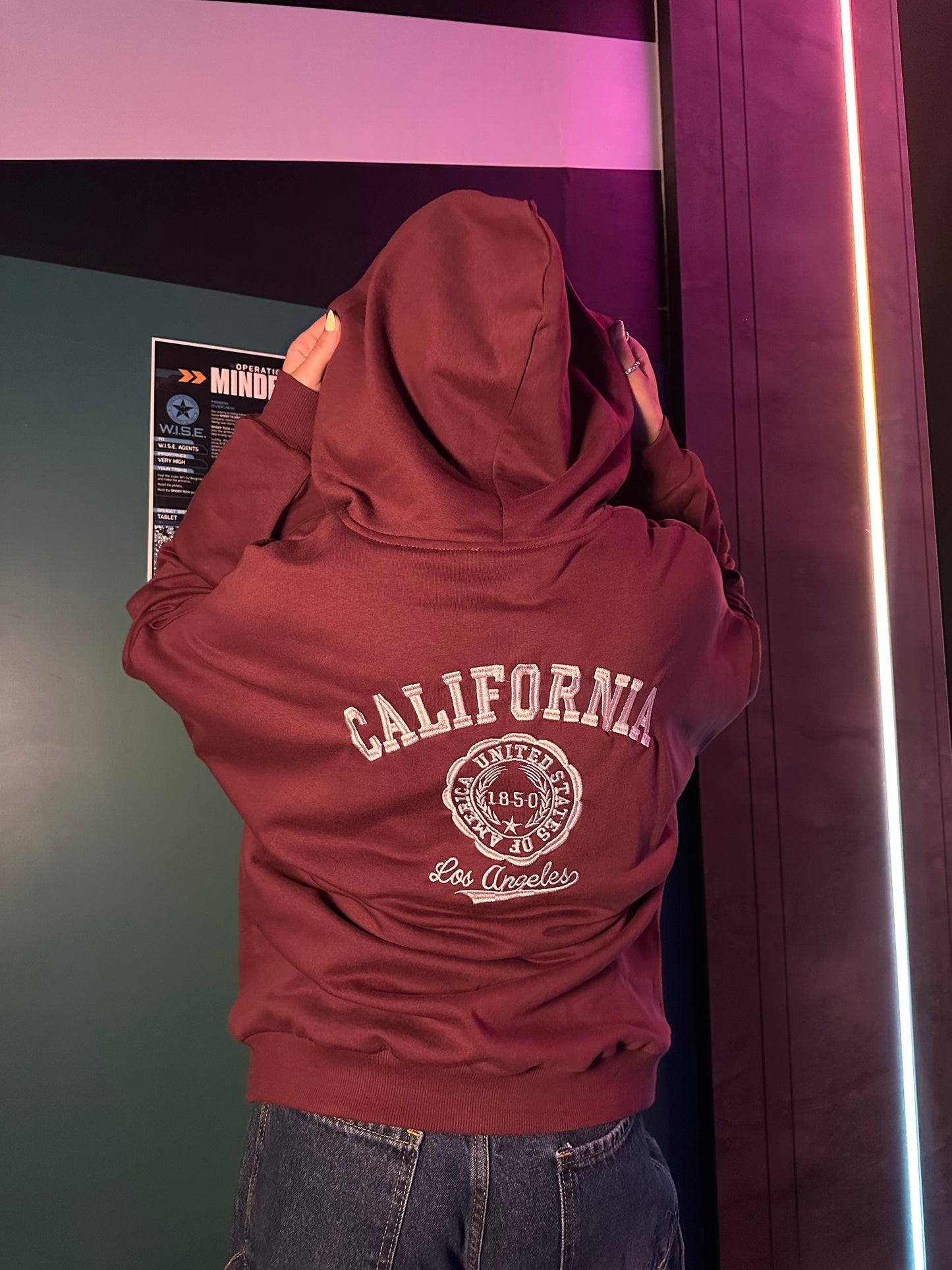 Zip-Up Varsity Hoodie