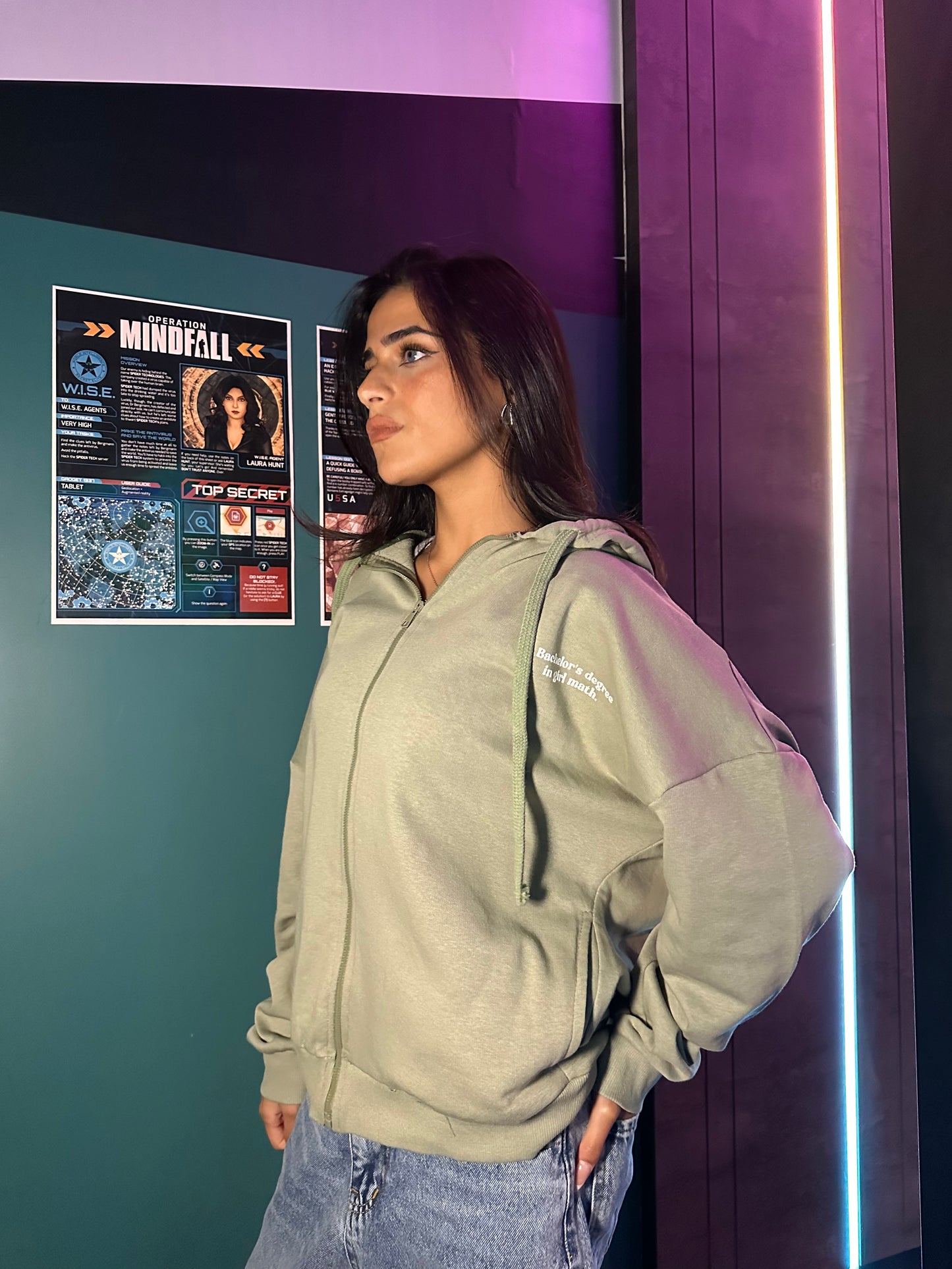 Girl Math Zip-Up Hoodie