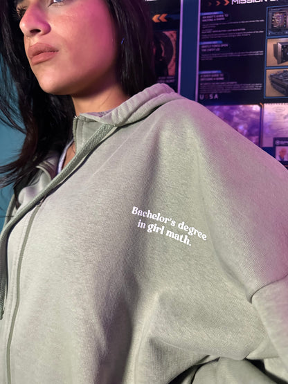 Girl Math Zip-Up Hoodie